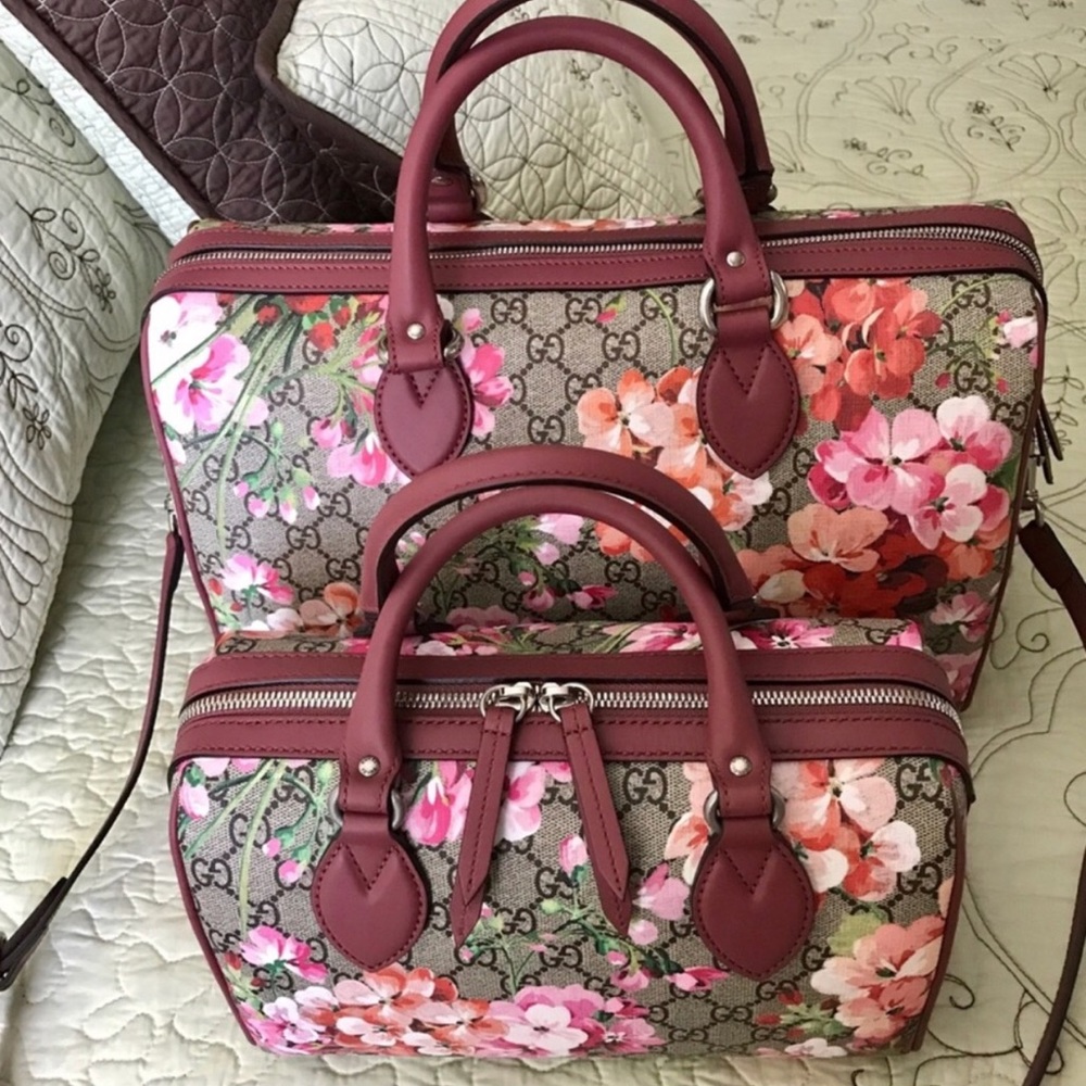 AUTHENTIC 🌸GUCCI™️ Blooms🌸 BOSTON bag👜 - Picture 7 of 14